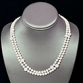 Akoya Pearl Necklace 14k Yellow Gold 37.25" 8.5 mm Certified $5,950 114457