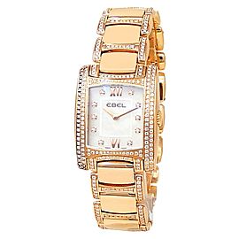 Ebel Brasilia Lady Joaillerie 18k Rose Gold Quartz Diamonds Ladies Watch