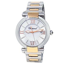 Chopard Imperiale 18k Rose Gold Steel Mother of Pearl Ladies Watch