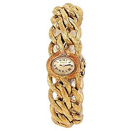 Corum Vintage 18k Yellow Gold Manual Champagne Ladies Watch