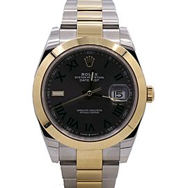 Men's Rolex Datejust 41, 18k Yellow Gold, Stainless Steel, Slate Dial, 126303