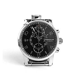 MONTBLANC TIMEWALKER STEEL FLYBACK 43 mm AUTOMATIC CHRONOGRAPH WATCH 104286 NEW