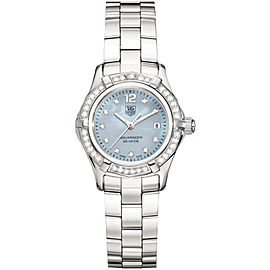 TAG HEUER AQUARACER WAF141J.BA0813 DIAMOND BLUE MOTHER PEARL LADIES LUXURY WATCH