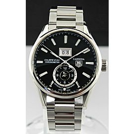 TAG HEUER CARRERA WAR5010.BA0723 CHRONOMETER GRANDE DATE CALIBRE 8 GMT WATCH