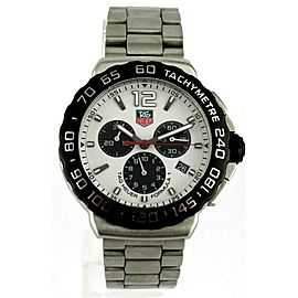 TAG HEUER FORMULA 1 CAU1111.BA0858 QUARTZ CHRONOGRAPH STEEL MEN 'S WHITE WATCH