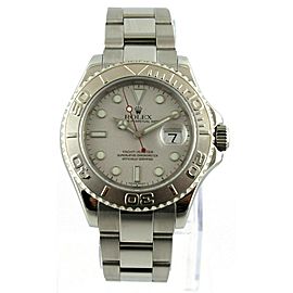 ROLEX YAGHTMASTER 16622 PLATINUM AND STEEL MEN'S 40MM AUTHENTICATED WATCH