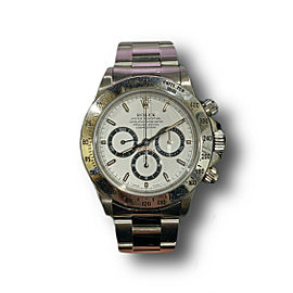 Rolex Daytona Zenith Cosmograph, 40mm, Stainless Steel, White Dial, 16520