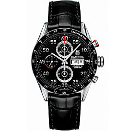 TAG HEUER CARRERA DAY DATE AUTOMATIC CHRONOGRAPH MEN'S BLACK WATCH