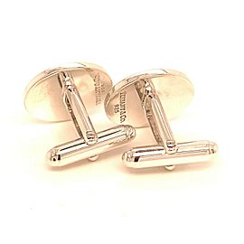 Tiffany & Co Estate Sterling Silver Oval Cufflinks