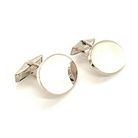 Tiffany & Co Estate Sterling Silver Extra Wide Oval Cufflinks