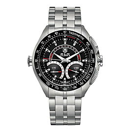 MINT Tag Heuer Mercedes SLR CAG7010.BA0254 Calibre S Laptimer Black 47MM Watch