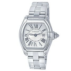 Cartier Roadster Stainless Steel Quartz Silver Midsize Watch