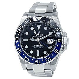 Rolex GMT-Master II Batman Stainless Steel Oyster Auto Black Men's Watch