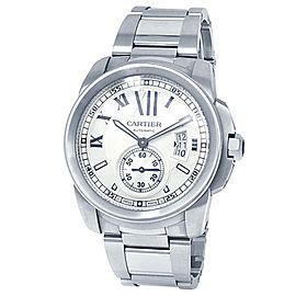 Cartier Calibre de Cartier Stainless Steel Automatic Silver Men's Watch W7100015