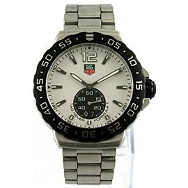 TAG HEUER MENS FORMULA 1 .BA0858 SWISS QUARTZ WHITE SPORTS STEEL WATCH