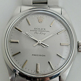 Mens Rolex Oyster Precision 5500 Air King 34mm Automatic 1960s Vintage