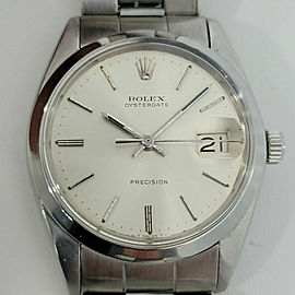 Mens Rolex Oysterdate Precision Ref 6694 34mm Hand Wind 1960s Vintage RJC195