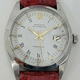 Mens Rolex Oysterdate Precision Ref 6694 34mm Manual Wind 1960s Vintage RA189R