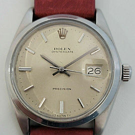 Mens Rolex Oysterdate Precision Ref 6694 34mm Manual Wind 1970s Vintage RA202R