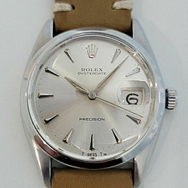 Mens Rolex Oysterdate Precision Ref 6694 34mm Manual Wind 1960s Vintage RA210T