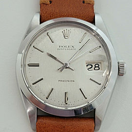 Mens Rolex Oysterdate Precision Ref 6694 34mm Manual Wind 1960s Vintage RJC198T