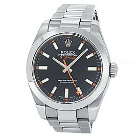 Rolex Milgauss Stainless Steel Oyster Automatic Black Men's Watch