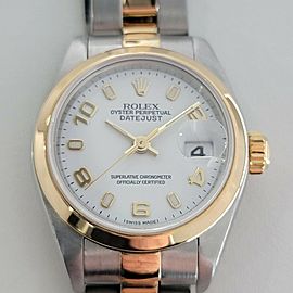 Ladies Rolex Oyster Datejust 26mm 18k Gold SS Automatic 2000s Swiss RA155