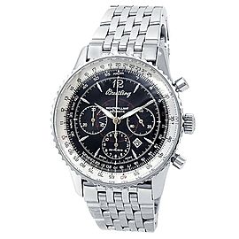 Breitling Navitimer Montbrillant Stainless Steel Auto Black Men's Watch