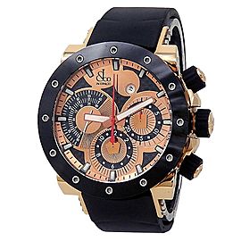 Jacob & Co Epic II 18k Rose Gold Black Rubber Automatic Rose Gold Men's Watch