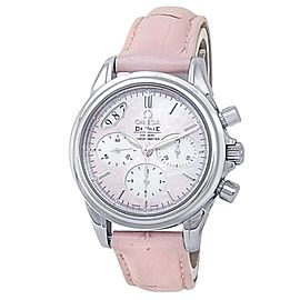 Omega De Ville Stainless Steel Auto Pink Mother of Pearl Ladies Watch