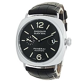 Panerai Radiomir Black Seal Stainless Steel Leather Black Men's Watch