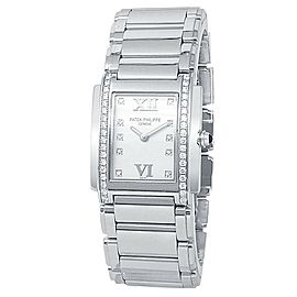 Patek Philippe Twenty-4 Diamond Stainless Steel Silver Ladies Watch