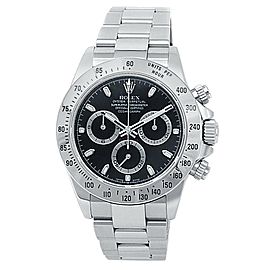 Rolex Daytona Stainless Steel Oyster Automatic Black Men's Watch