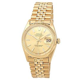 Rolex Datejust 18k Yellow Gold Jubilee Automatic Champagne Men's Watch