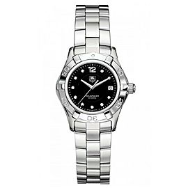 TAG HEUER WAF LADIES AQUARACER BLACK DIAMOND LUXURY SWISS WATCH