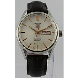 TAG HEUER CARRERA MEN'S ROSE GOLD AUTOMATIC DAY DATE LUXURY WATCH