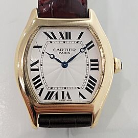 Cartier Tortue 2496D 34mm 18k Gold Manual