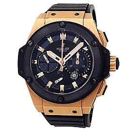 Hublot King Power Split Second 18k Rose Gold Black Men's Watch