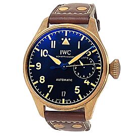 IWC Big Pilot's Heritage Bronze Brown Leather Auto Black Men's Watch