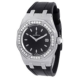 Audemars Piguet Lady Royal Oak Stainless Steel Black Watch