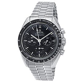 Omega Speedmaster Moonwatch Stainless Steel Black Mens Watch