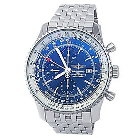 Breitling Navitimer World Stainless Steel Automatic Blue Men's Watch