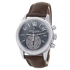 Patek Philippe Annual Calendar Chronograph Platinum Gray Men's Watch