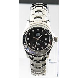 Tag Heuer Ladies Link WJ1318.BA0572 Black DIAMOND Swiss Quartz Watch