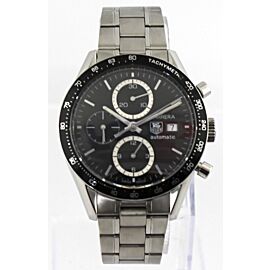 TAG HEUER CARRERA AUTOMATIC CHORNOGRAPH STEEL MEN'S BLACK WATCH