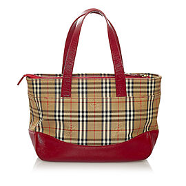 Burberry Haymarket Check Canvas Handbag