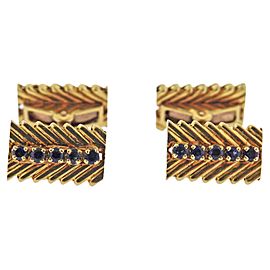 Van Cleef & Arpels VCA 1960s Sapphire Gold Cufflinks