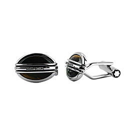 Montblanc Stainless Steel Tiger Eye Cufflinks