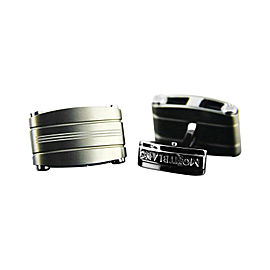 Montblanc Stainless Steel & Titanium Rectangular Cufflinks