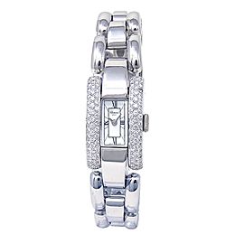 Chopard La Strada 18k White Gold Swiss Quartz Diamond Ladies Watch 41/7396